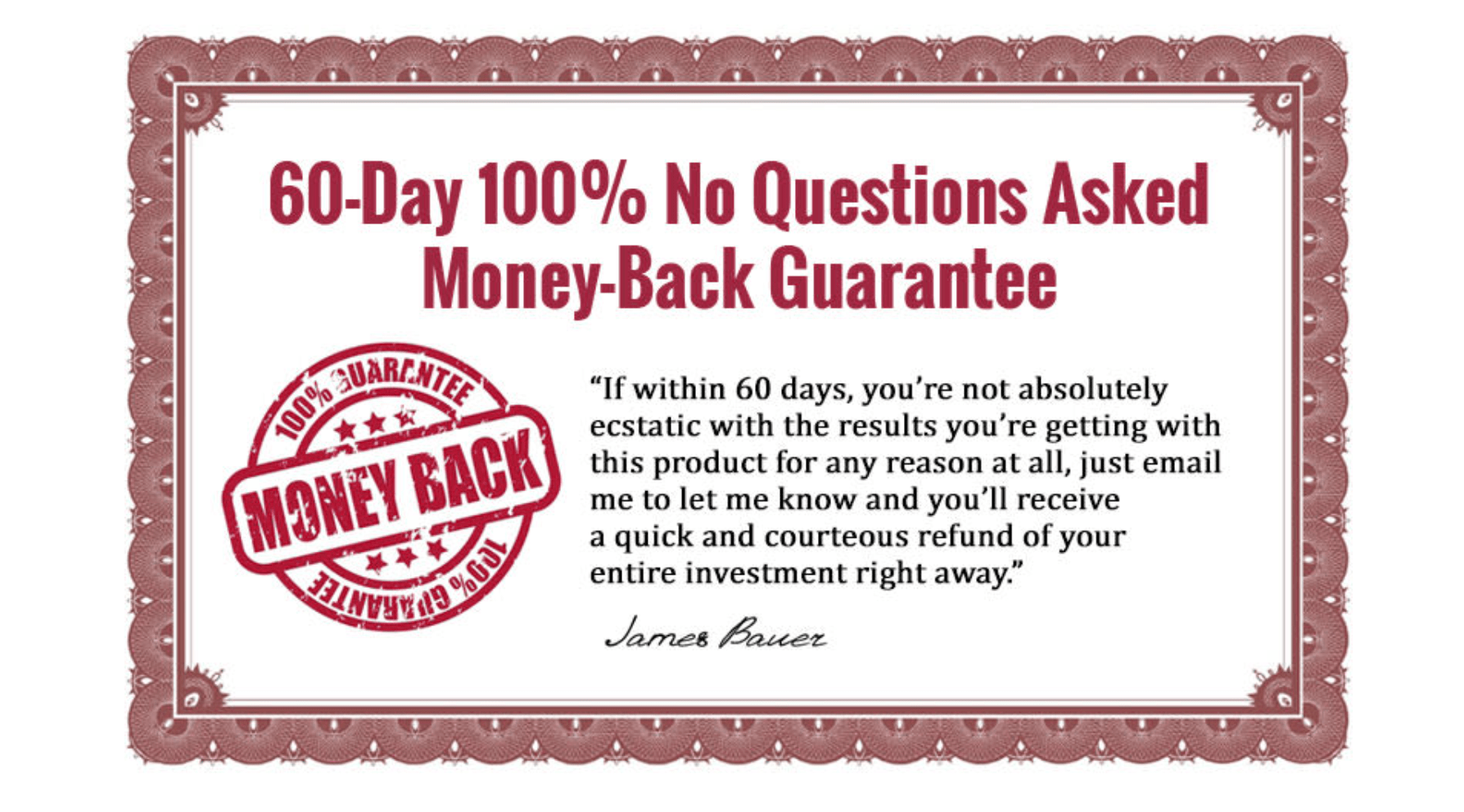 60 day Money Back